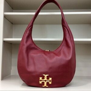 ✨ Authentic Rare Tory Burch Kira Deconstructed Hobo Shoulder Bag Leather Purse